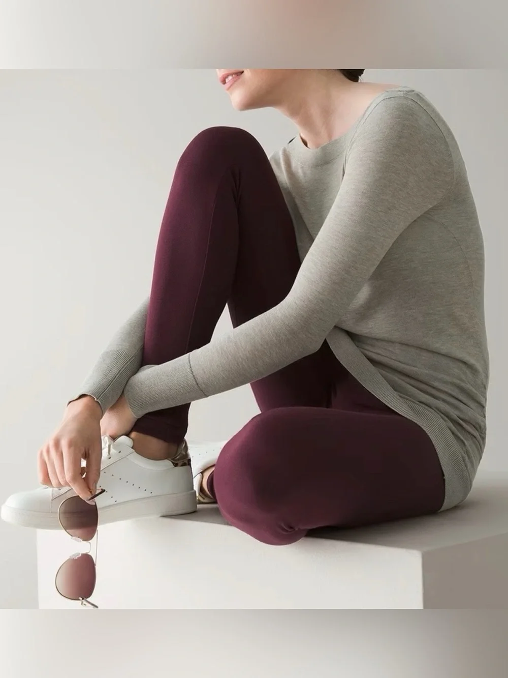 WHBM Instantly Slimming Leggings in Cabarnet